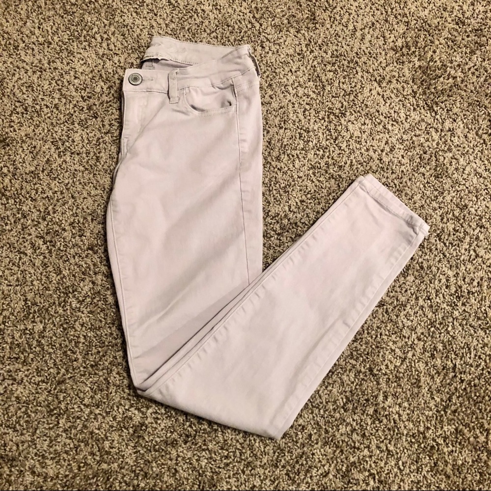 American Eagle jeggings light grey
